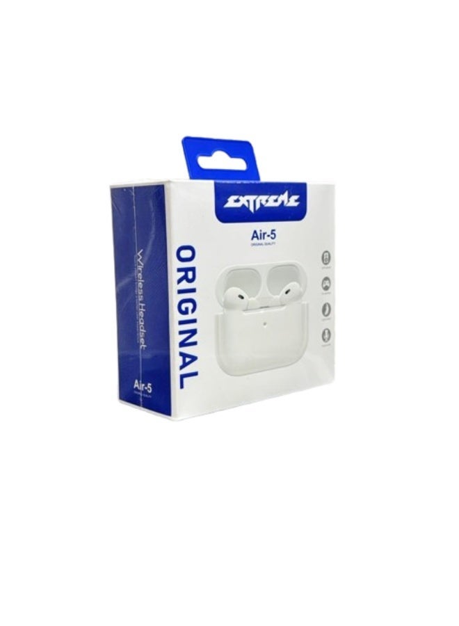 إكستريم سماعات أذن إكستريم-إير 5 الأصلية عالية الجودة - سماعات لاسلكية حقيقية مع صوت جهير قوي - Image 1